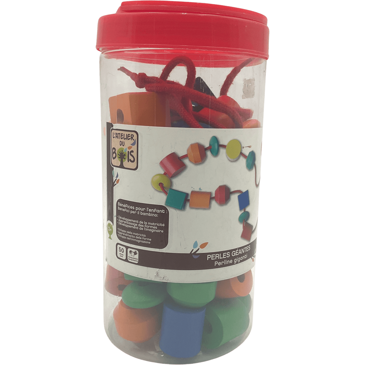 Perles géantes 50 pièces - KIDIBAM