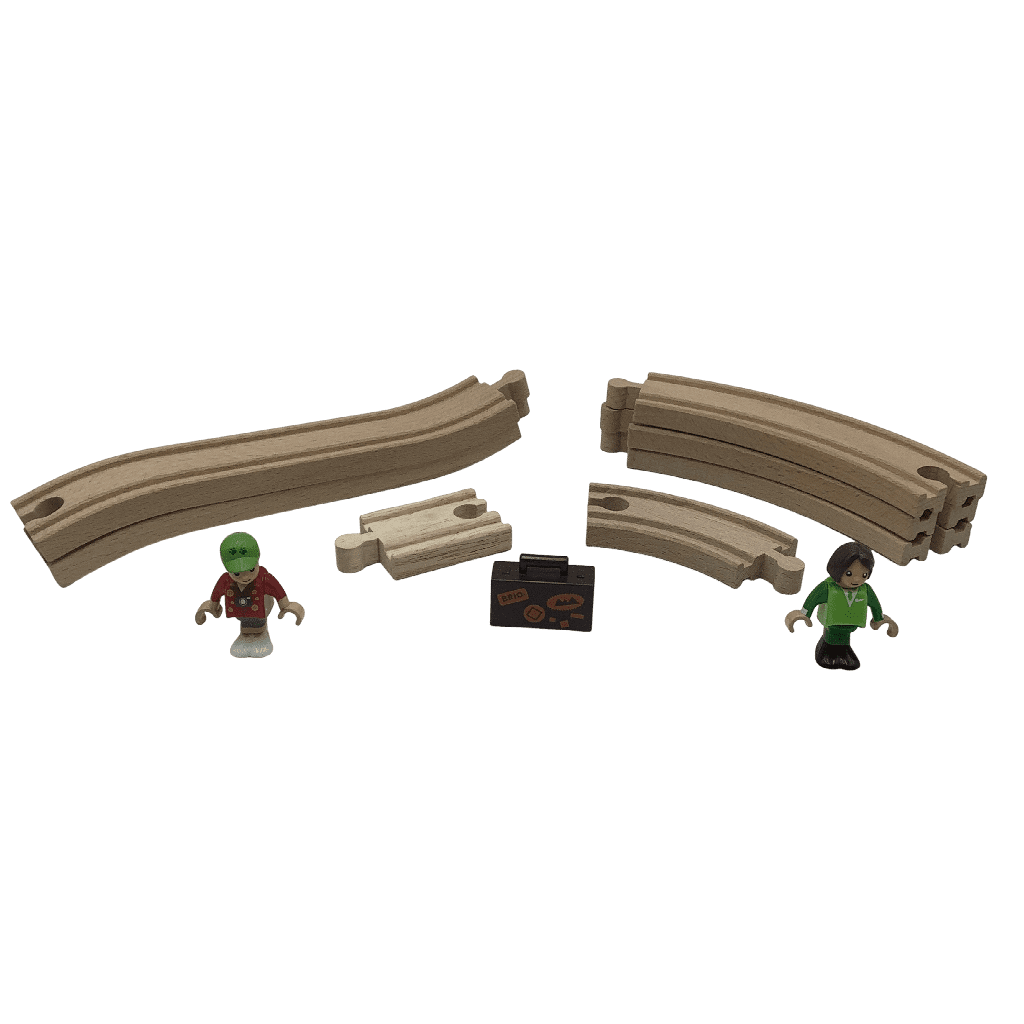 Petit lot de rails et figurines Brio - KIDIBAM