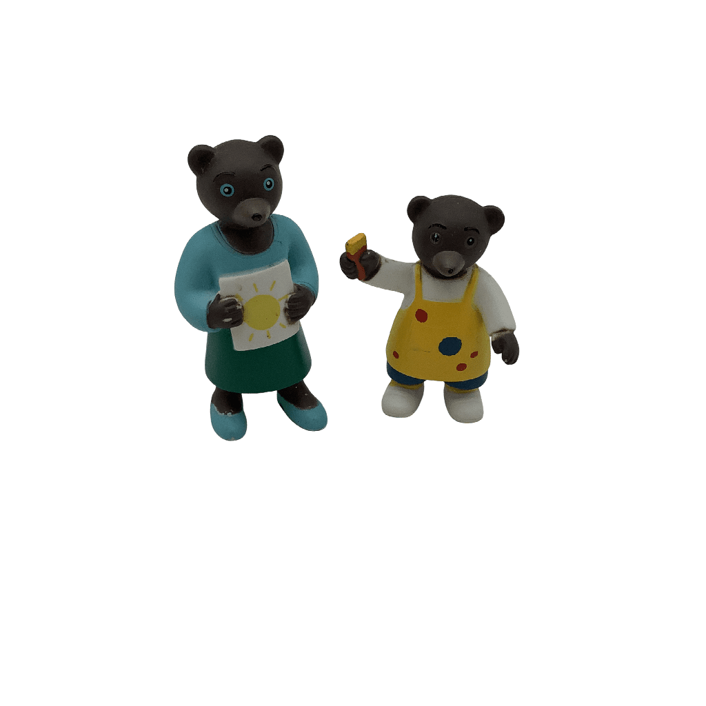 Petit Ours Brun et sa maman 7 et 6 cm - KIDIBAM