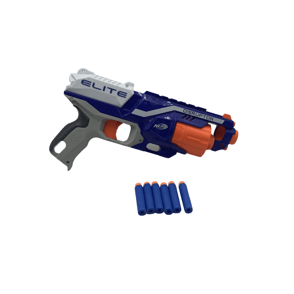 Pistolet Disruptor Elite Blaster N - Strike 6 fléchettes - KIDIBAM
