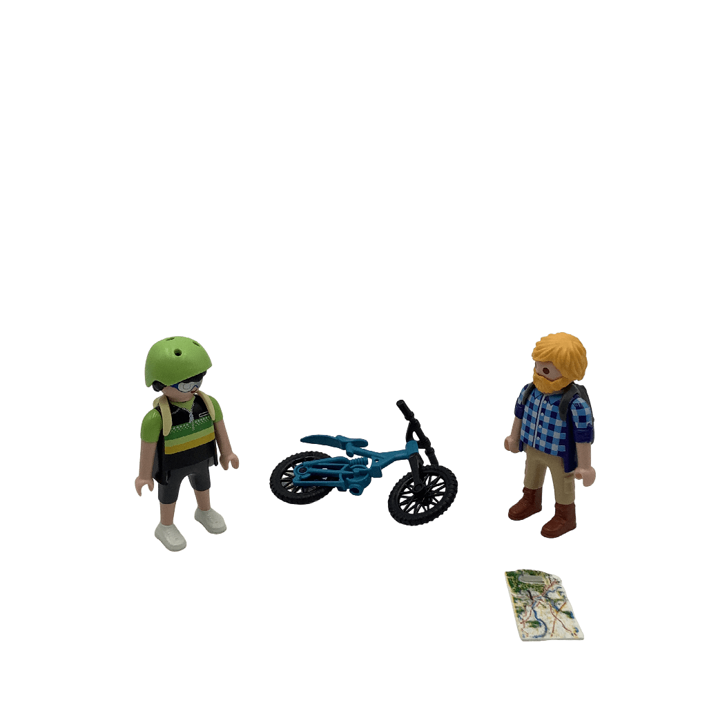 Playmobil Action - Cycliste avec VTT et randonneurs - KIDIBAM