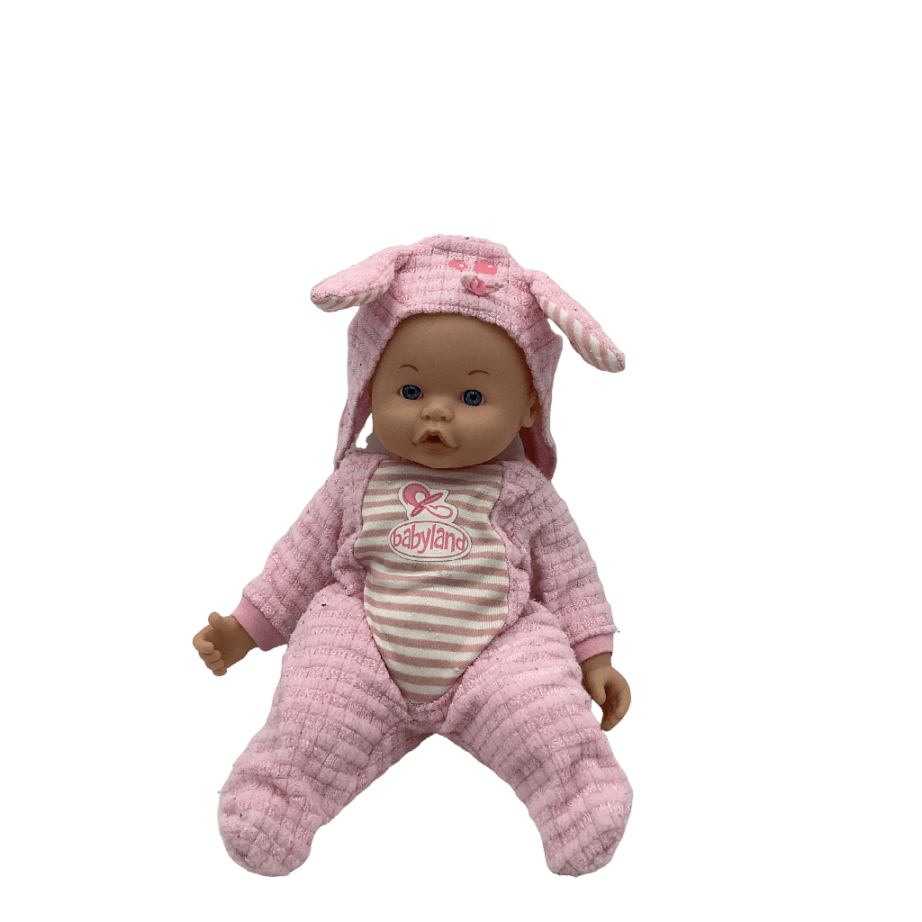 Poupée Babyland en pyjama rose 28cm - KIDIBAM