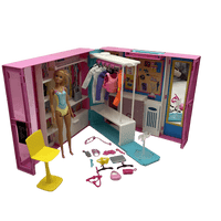 Poupée Barbie avec un dressing Deluxe - KIDIBAM