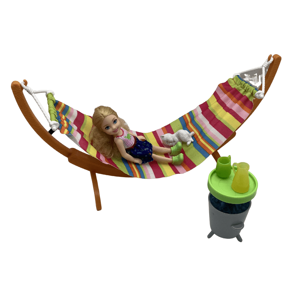 Poupée Barbie Chelsea dans son hamac - KIDIBAM