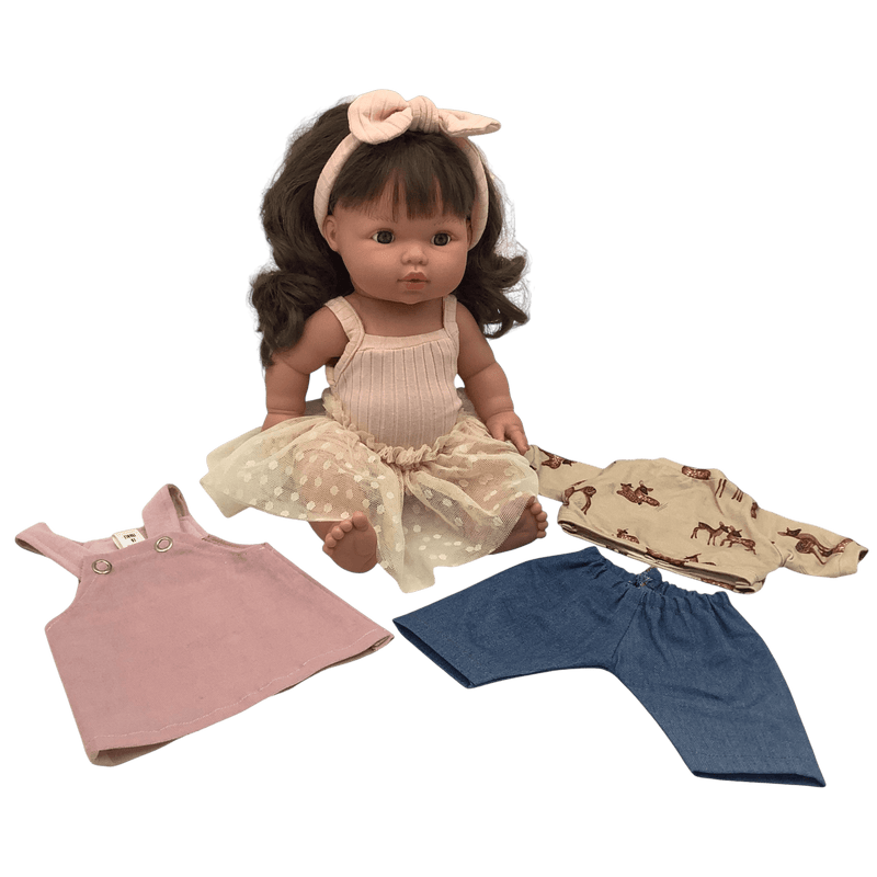 Poupée Hailee 34cm et ses 3 tenues - KIDIBAM