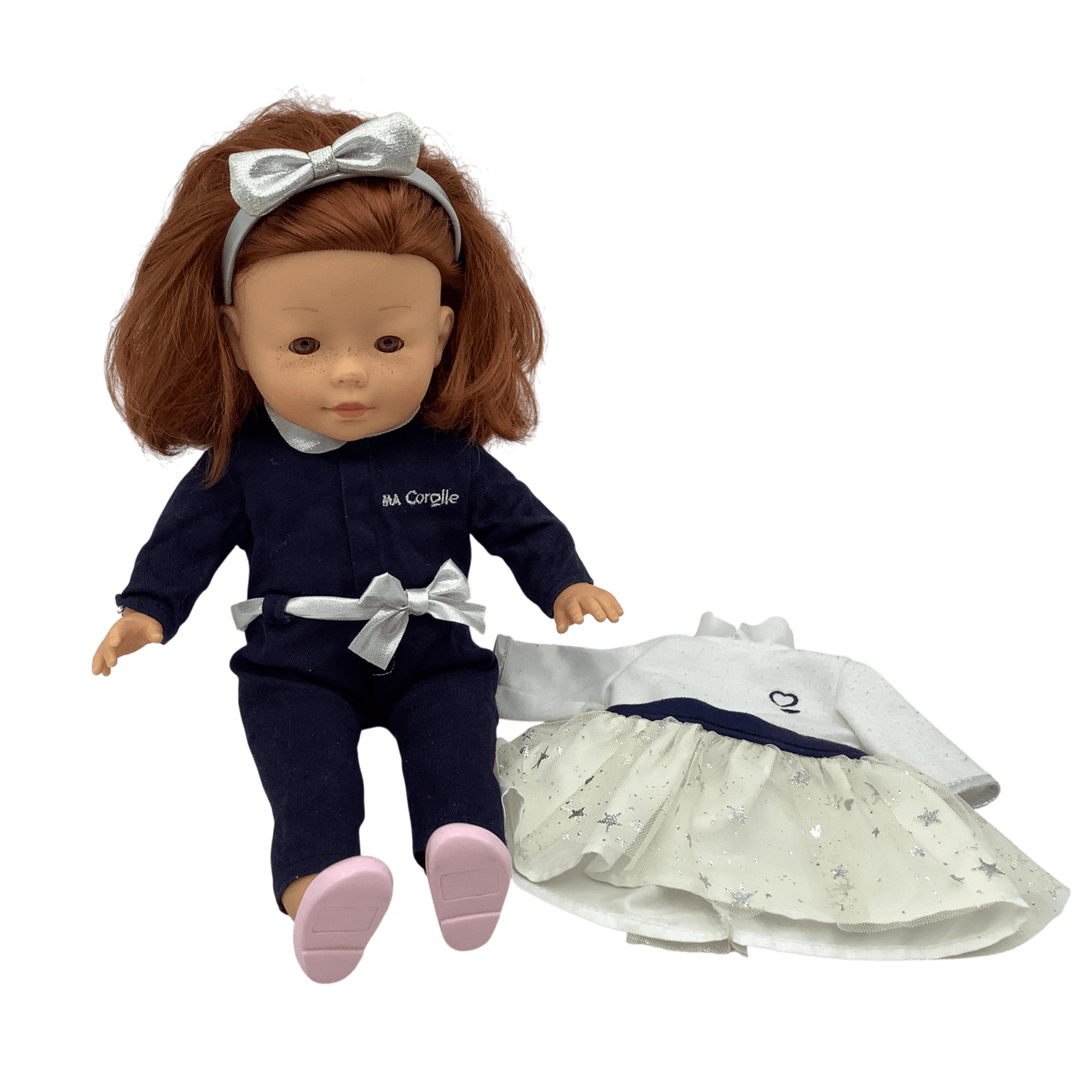 Poupon 36cm Combinaison et robe nuit étoilée - KIDIBAM