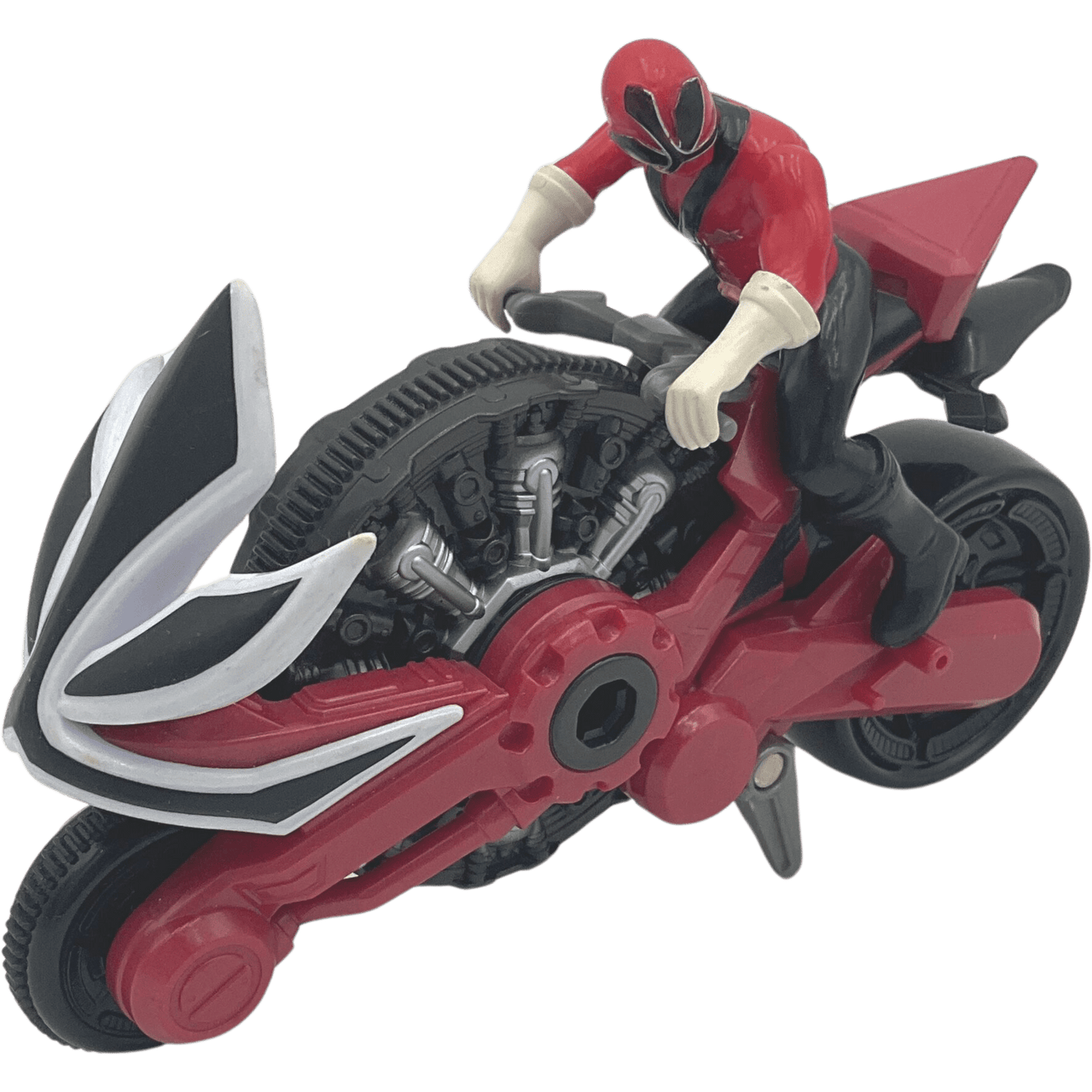 Power Rangers Moto Samouraï Rouge + Figurine 10cm - KIDIBAM