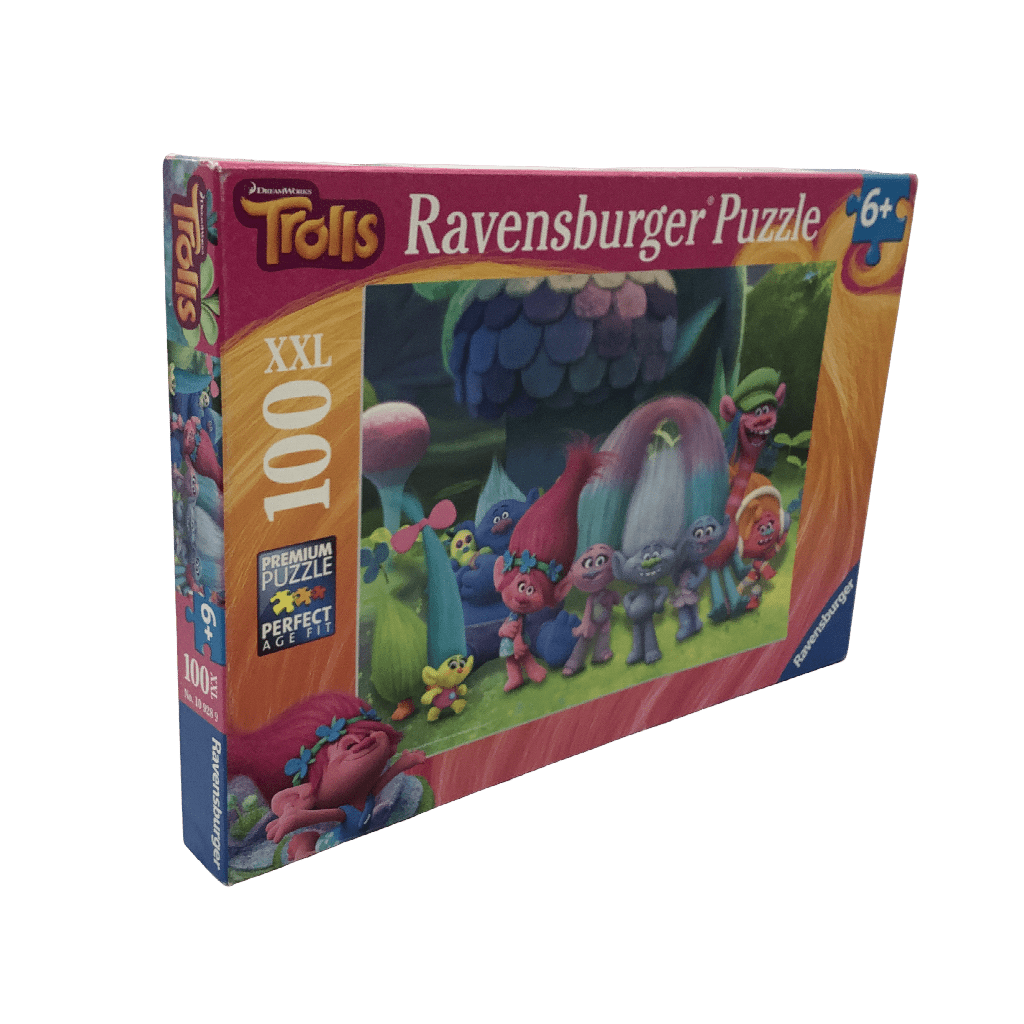 Puzzle 100 pièces : Amusement avec les Trolls - KIDIBAM