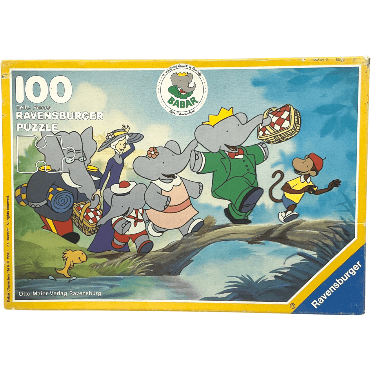 Puzzle 100 pièces La joyeuse excursion de Babar - KIDIBAM