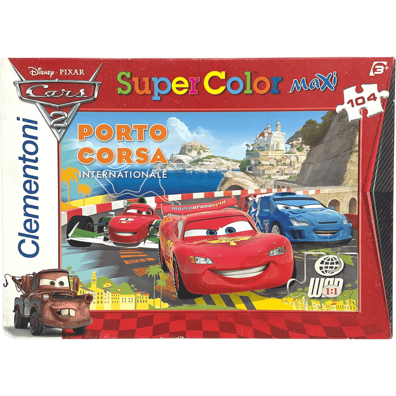 Puzzle 104 pièces Disney Pixar Cars 2 Porto Corsa Internationale - KIDIBAM