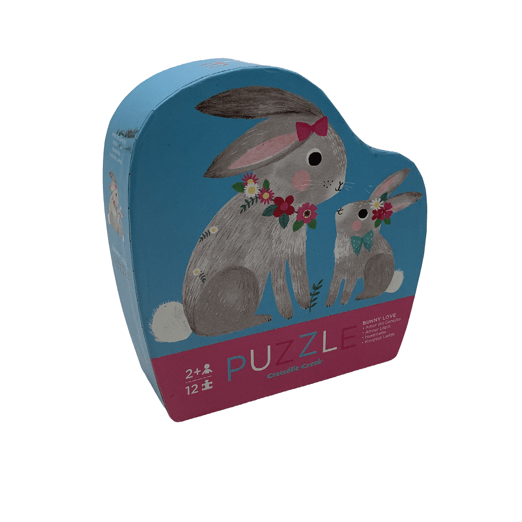 Puzzle 12 pièces - Amour Lapin - KIDIBAM