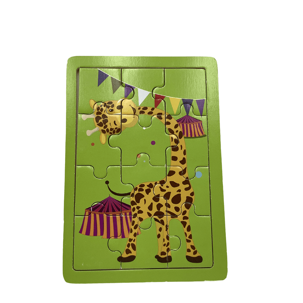 Puzzle 12 pièces - Girafe au cirque - KIDIBAM