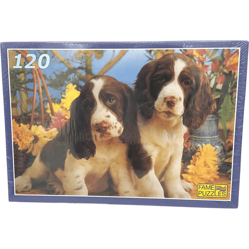 Puzzle 120 pièces 2 chiots - KIDIBAM