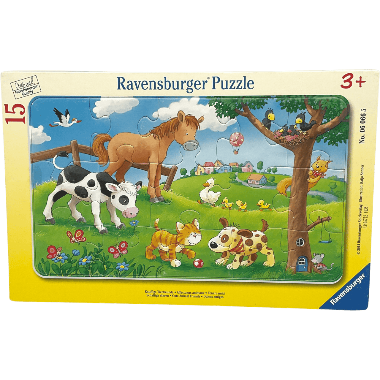 Puzzle 15 pièces Animaux de la campagne - KIDIBAM