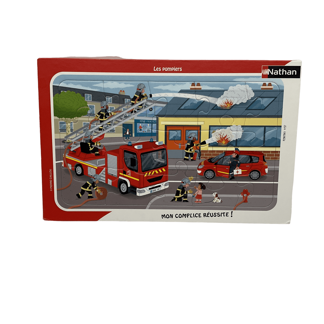 Puzzle 15 pièces Les pompiers - KIDIBAM