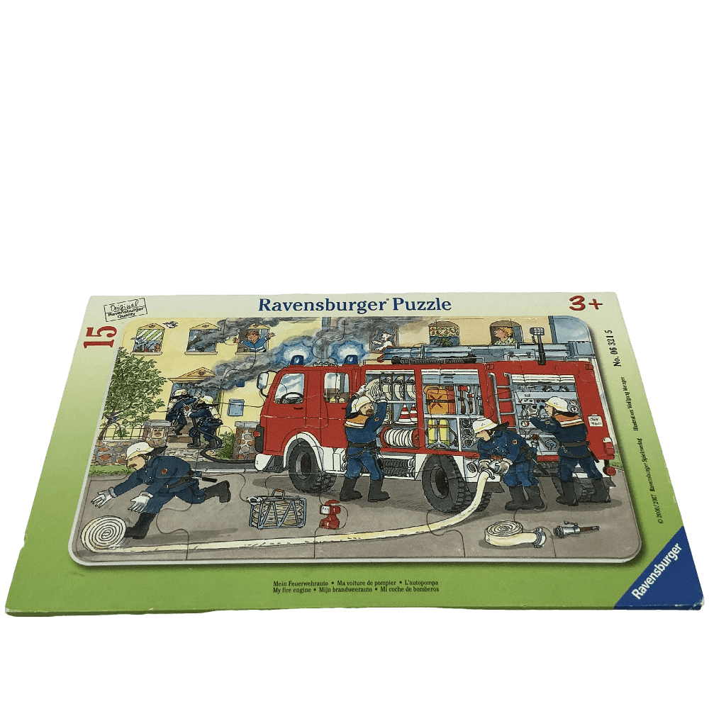 Puzzle 15 pièces - Ma voiture de pompier - KIDIBAM
