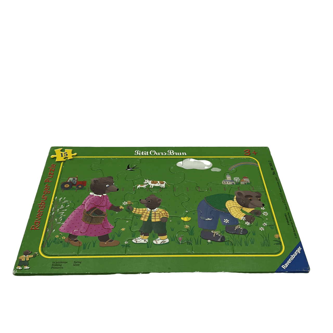 Puzzle 15 pièces Petit Ours Brun - Le printemps - KIDIBAM