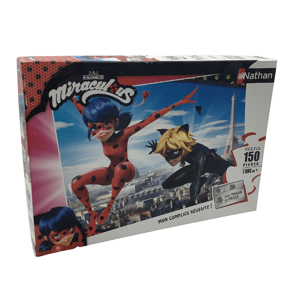 Puzzle 150 pièces Miraculous Ladybug et Chat Noir - KIDIBAM