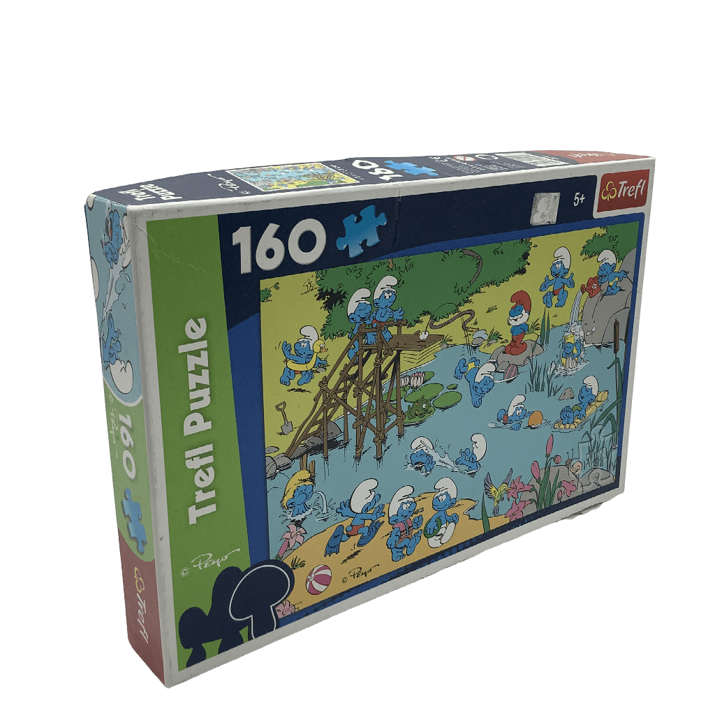 Puzzle 160 pièces - Les Schtroumpfs au parc - KIDIBAM