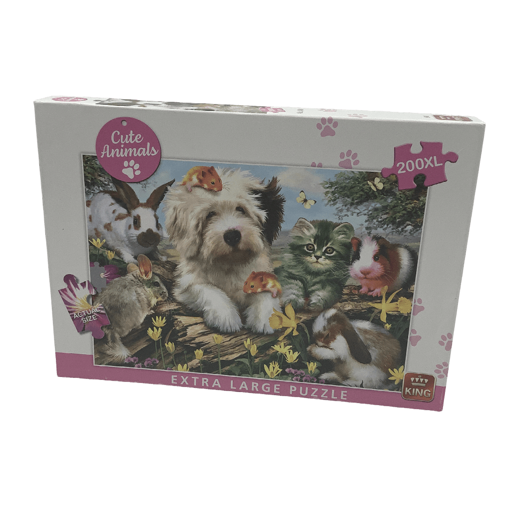 Puzzle 200 pièces - Animaux Mignons - KIDIBAM