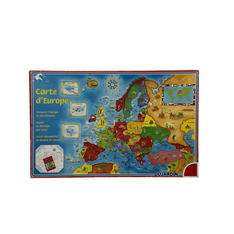 Puzzle 200 pièces Carte D'Europe - KIDIBAM