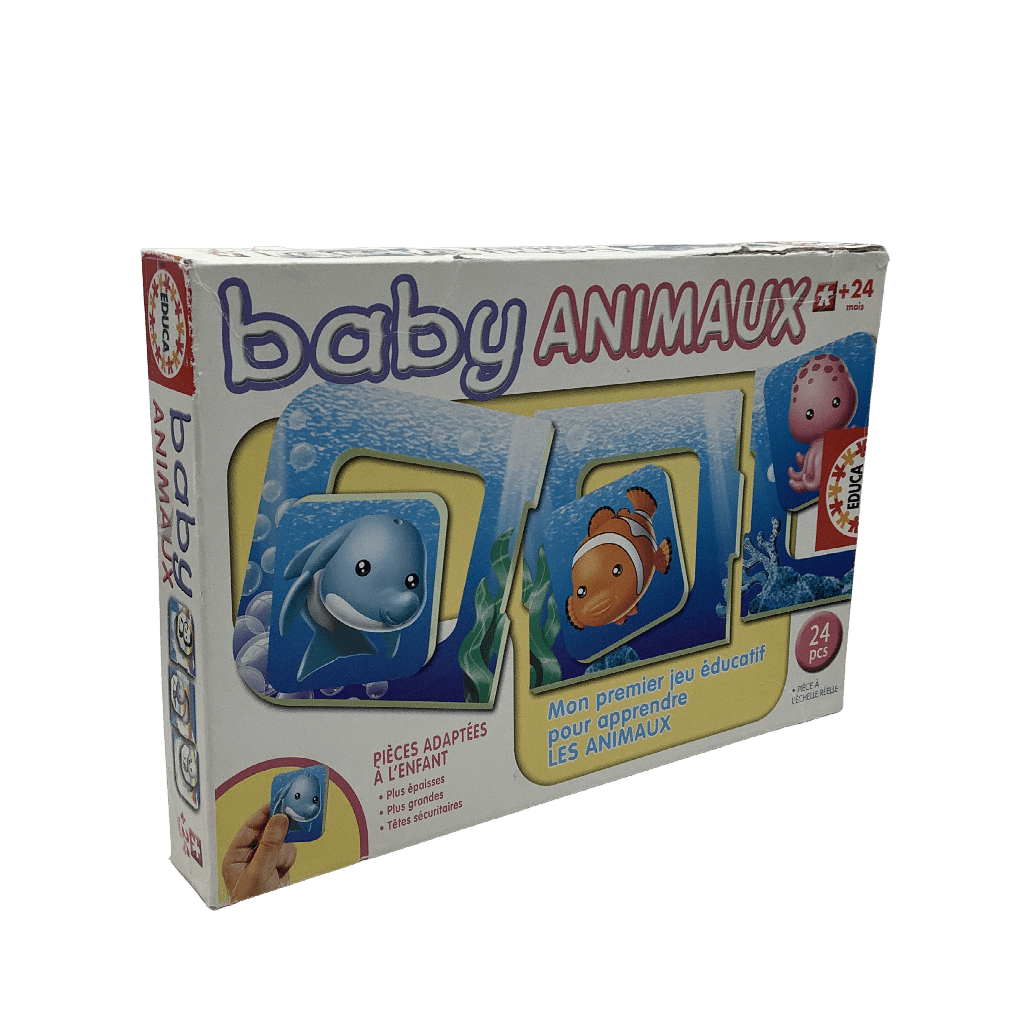 Puzzle 24 pièces bébés animaux - KIDIBAM