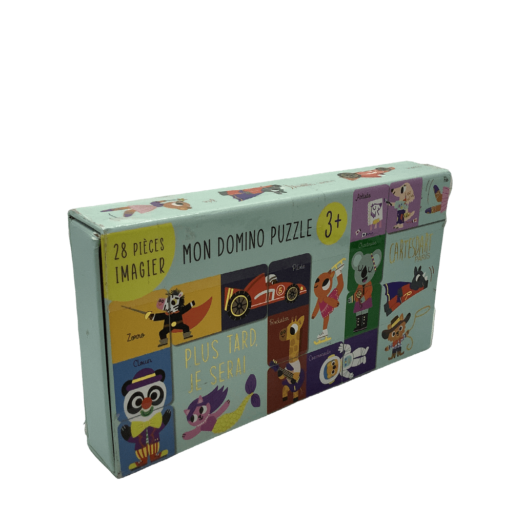 Puzzle 28 pièces Mon Domino Imagier - Plus tard je serai... - KIDIBAM