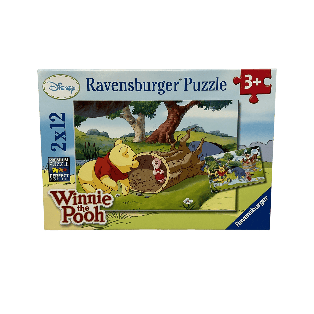 Puzzle 2x12 pièces Belle journée avec Winnie l'Ourson Disney - KIDIBAM