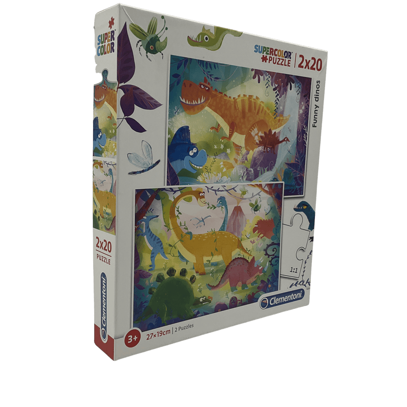 Puzzle 2X20 pièces Dinosaures - KIDIBAM