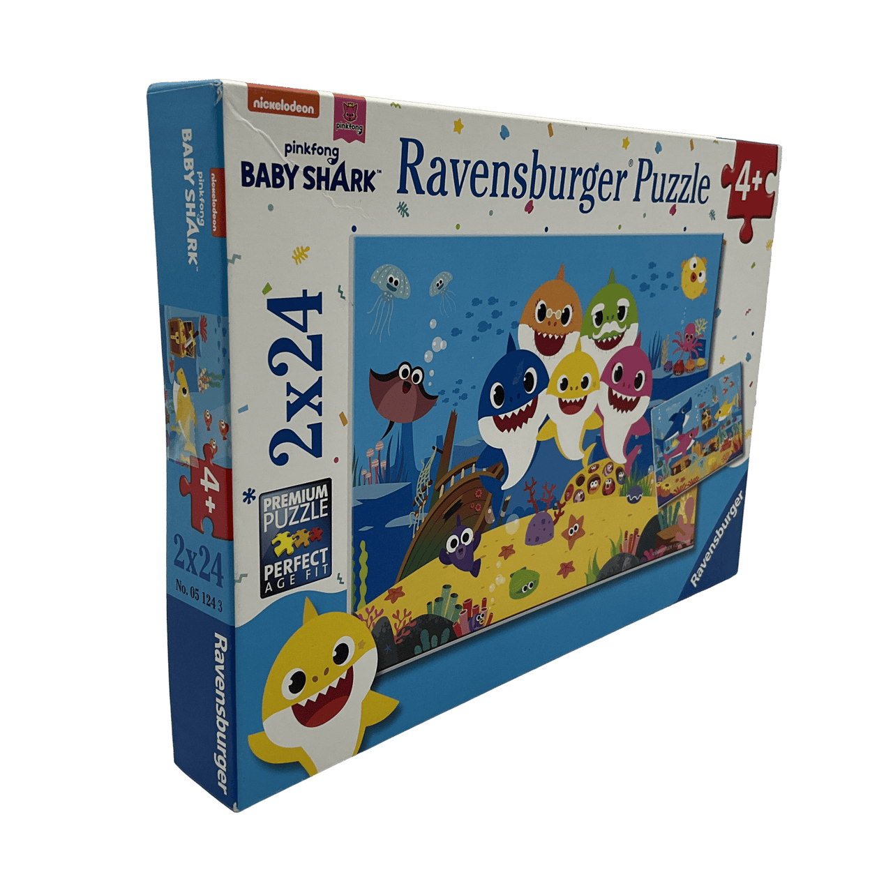 Puzzle 2X24 pièces bébés requins - KIDIBAM