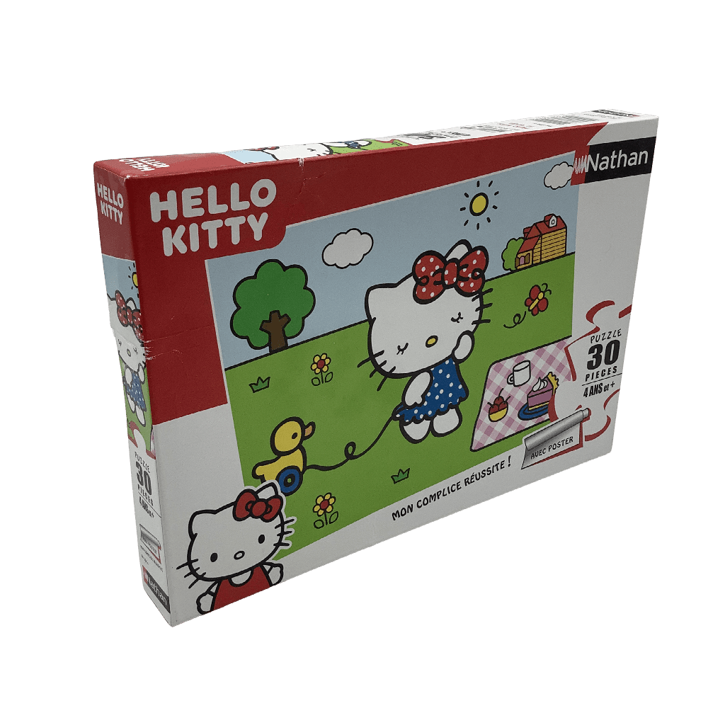 Puzzle 30 pièces Hello Kitty au jardin - KIDIBAM