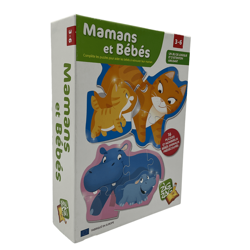 Puzzle 32 pièces Maman et bébé - KIDIBAM