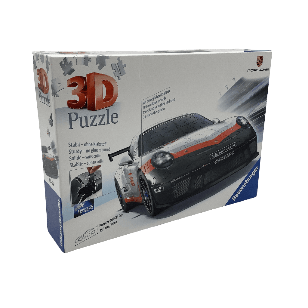Puzzle 3D 108 pièces Porsche 911 GT3 Cup - KIDIBAM