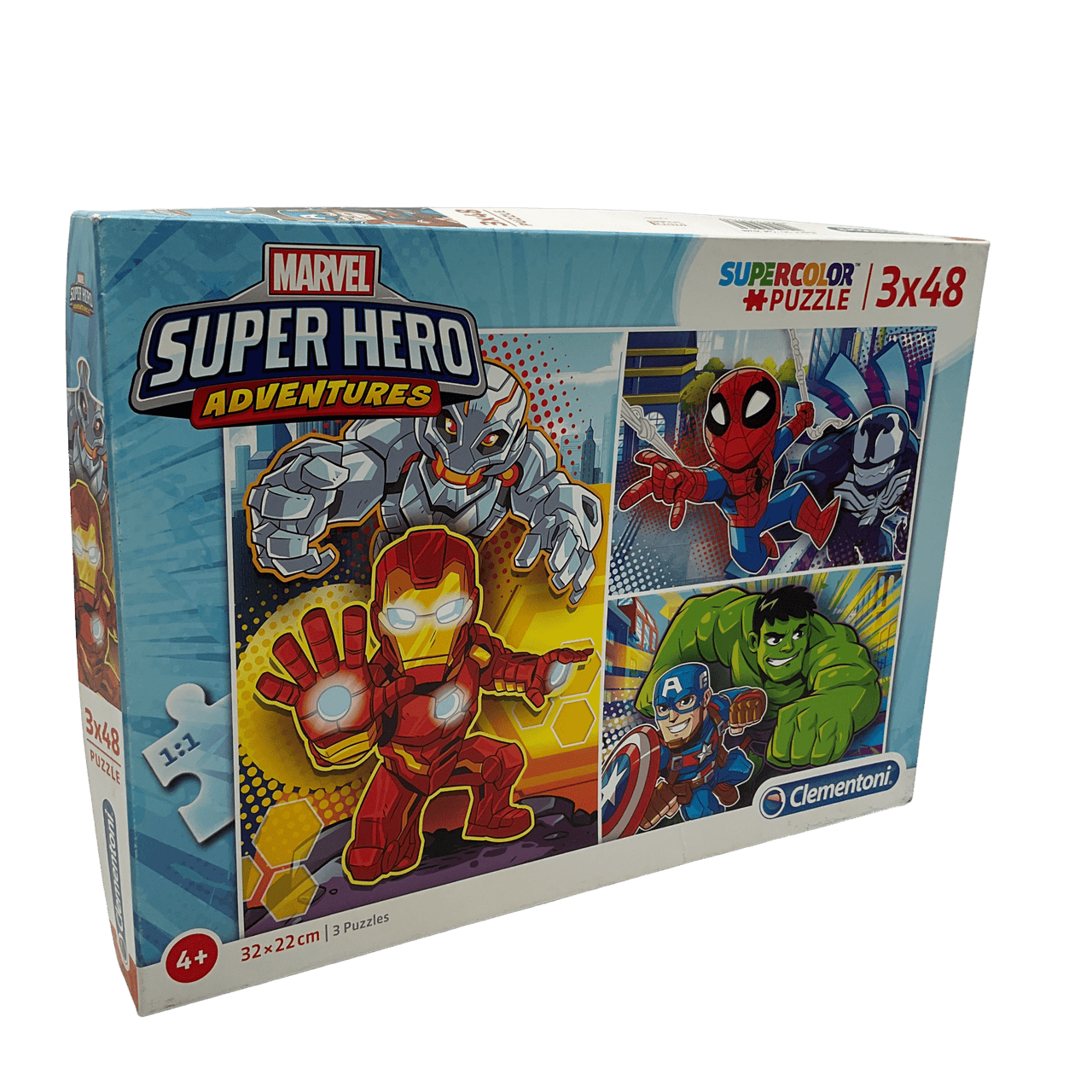 Puzzle 3x48 pièces Les aventures des Super héros Marvel - KIDIBAM