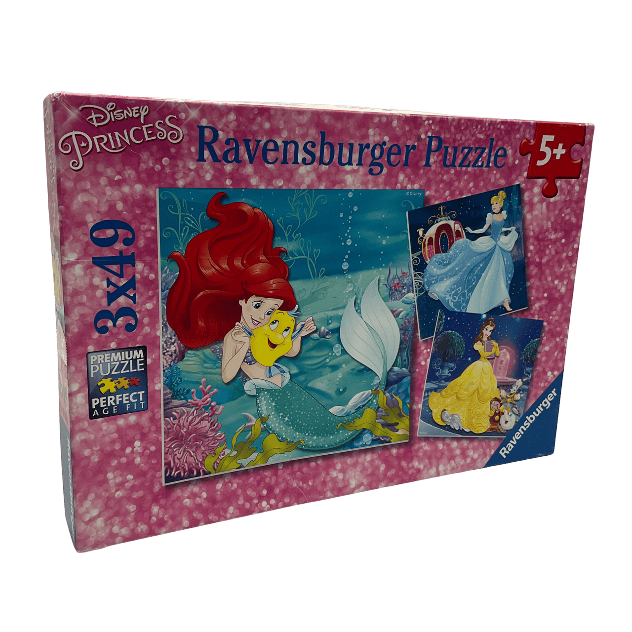 Puzzle 3x49 pièces Ariel La Petite Sirène Disney - KIDIBAM