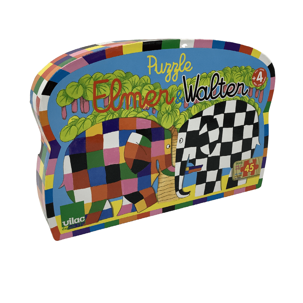 Puzzle 45 pièces Elmer & Walter - KIDIBAM