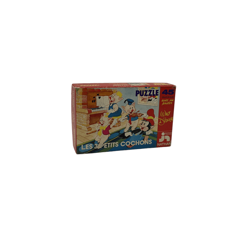 Puzzle 45 pièces les petits cochons Vintage - KIDIBAM