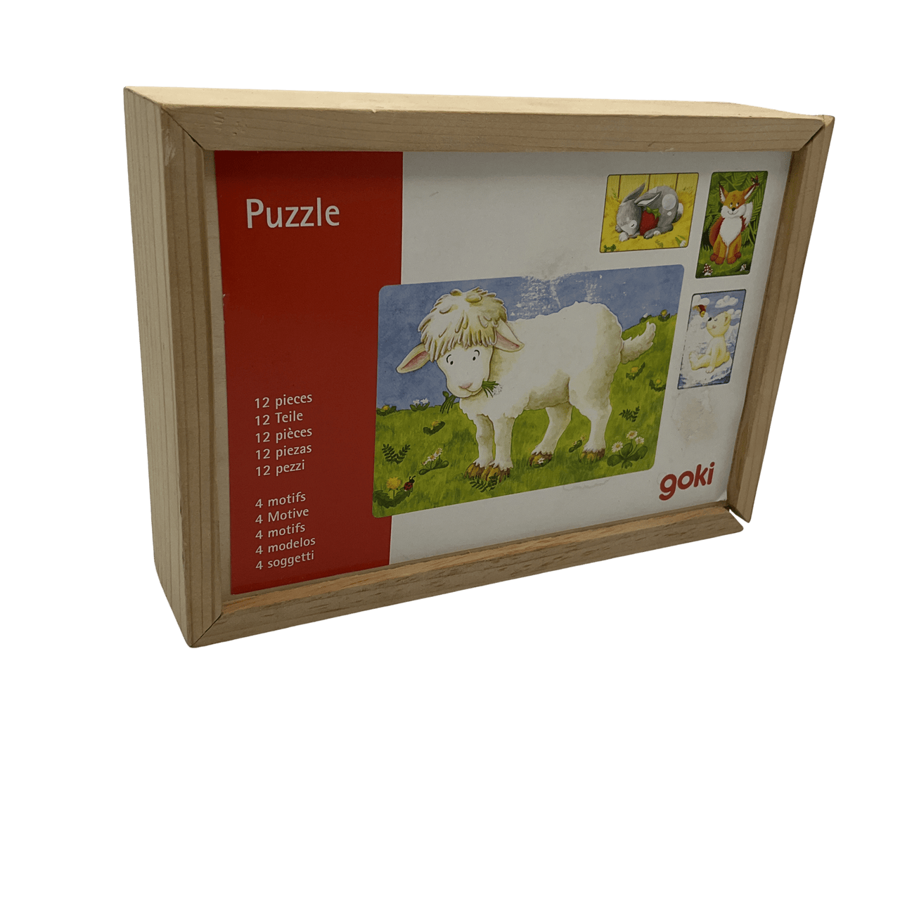 Puzzle 4x12 pièces Les petits des animaux - KIDIBAM