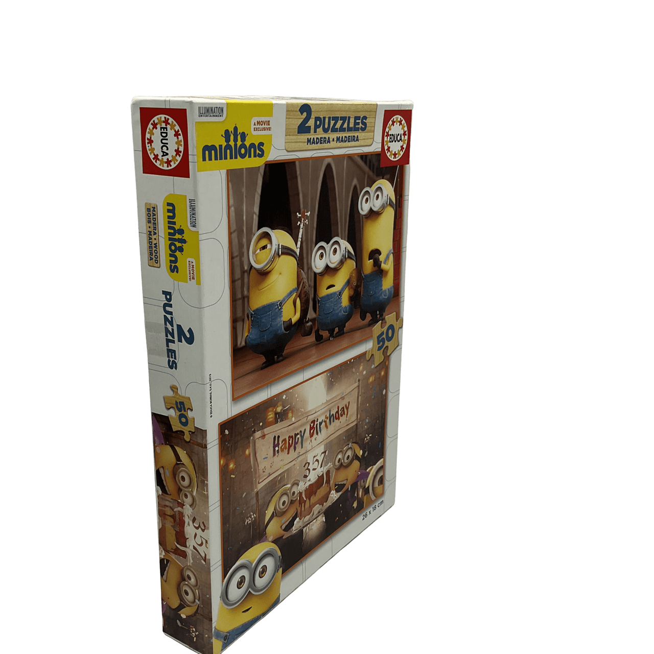 Puzzle 50 pièces en bois les minions - KIDIBAM