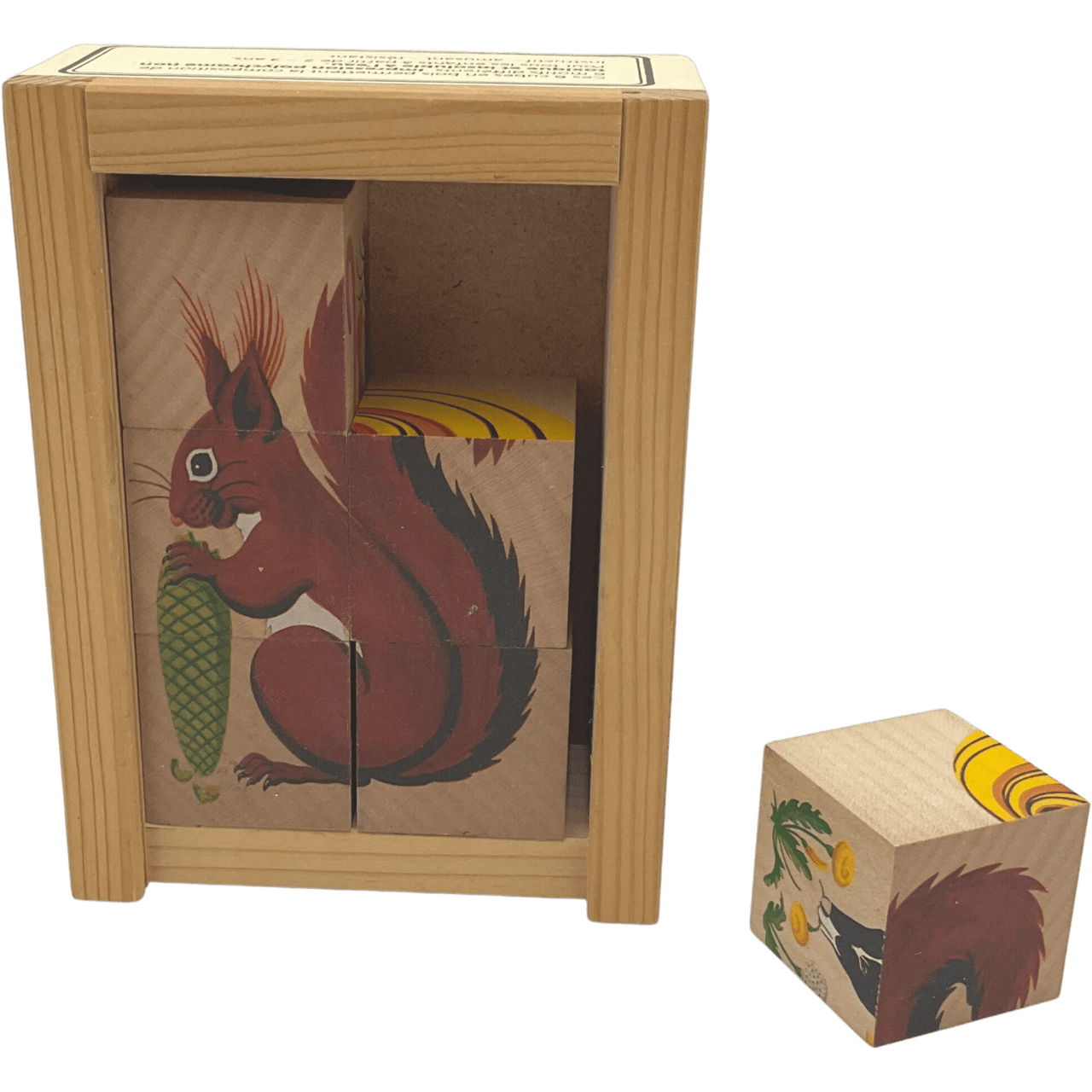 Puzzle 6 cubes en bois - KIDIBAM