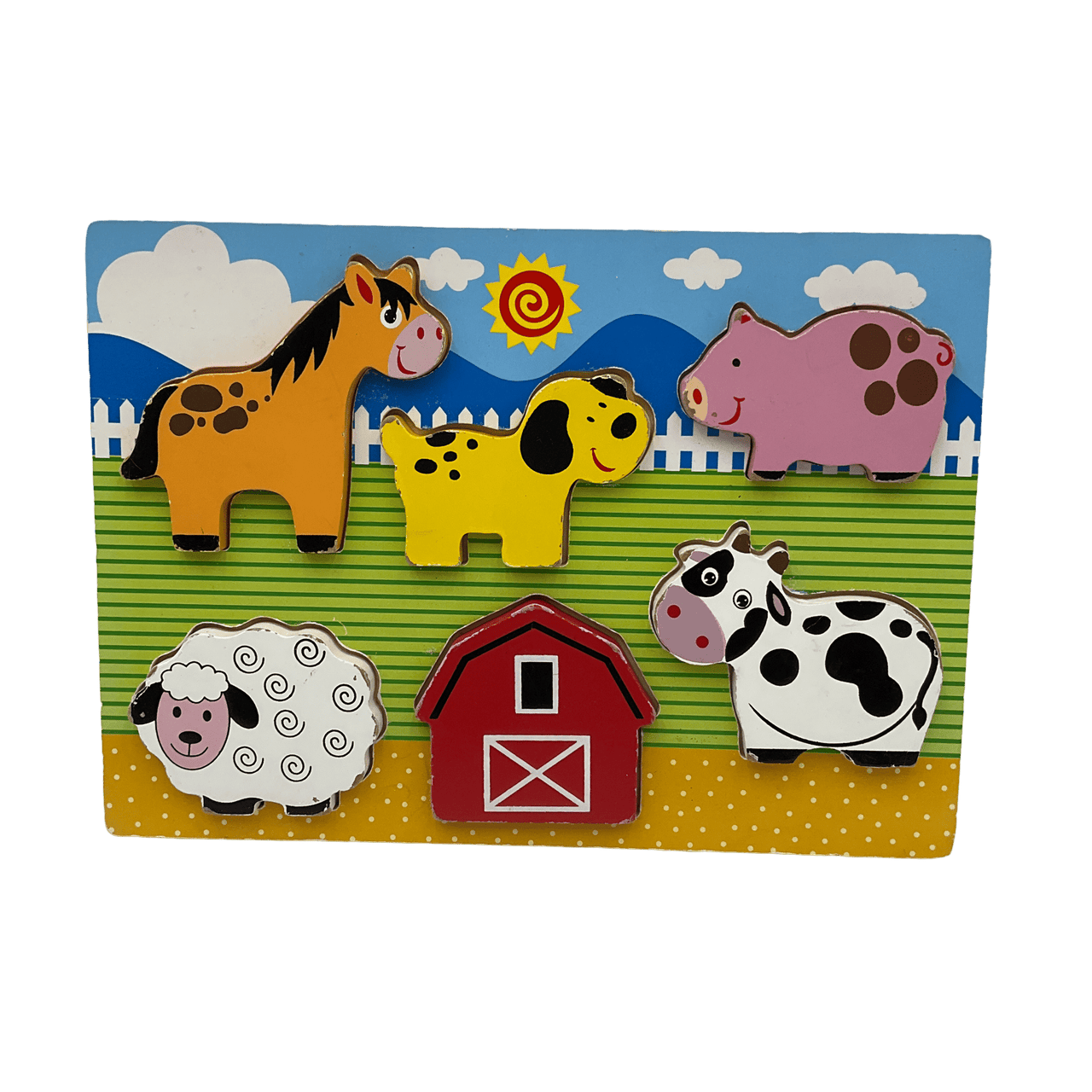 Puzzle 6 pièces les animaux de la ferme - KIDIBAM