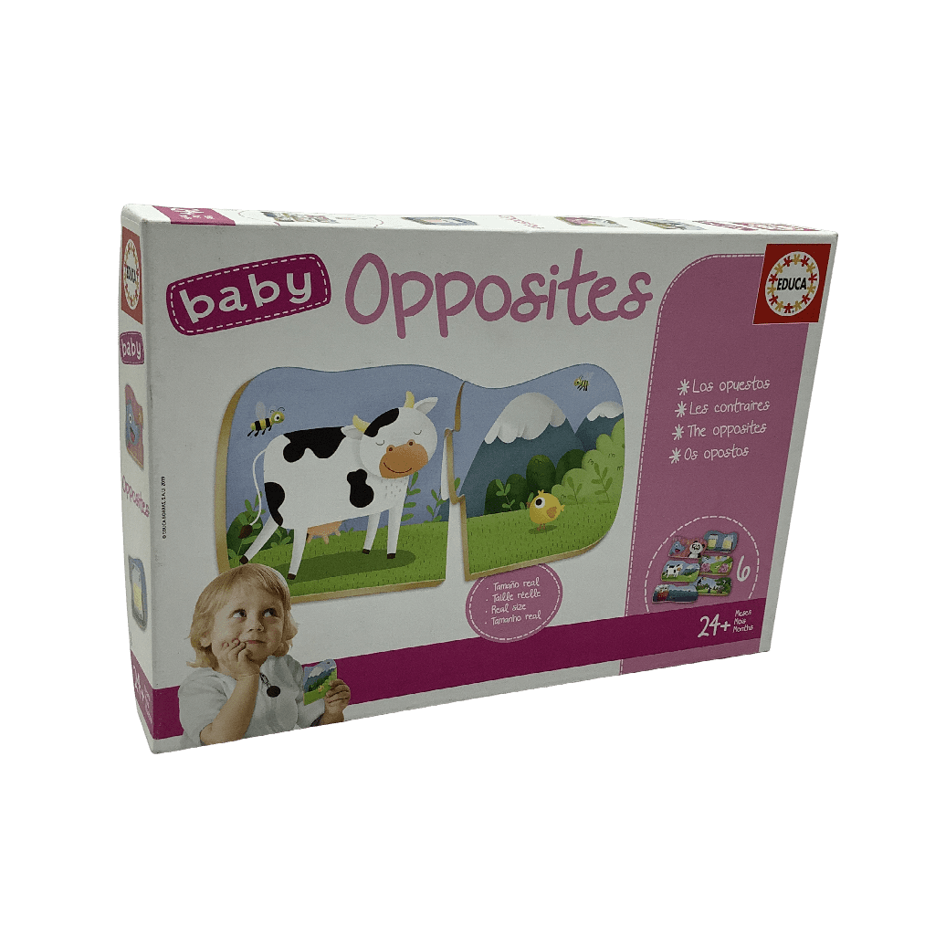 Puzzle 6 x 2 pièces - Les contraires - KIDIBAM