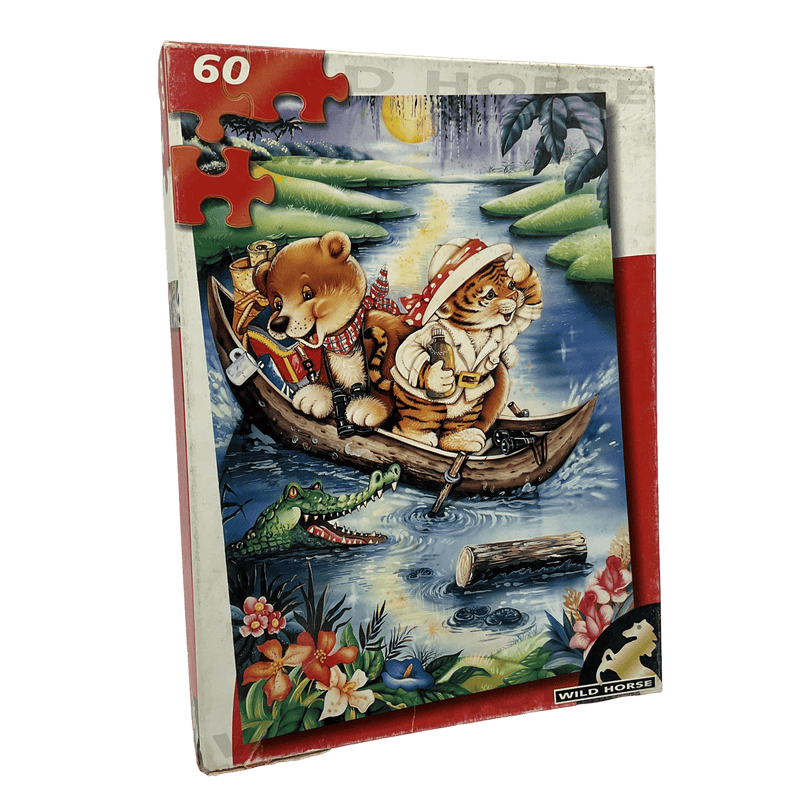 Puzzle 60 pièces Chat et Ours - KIDIBAM