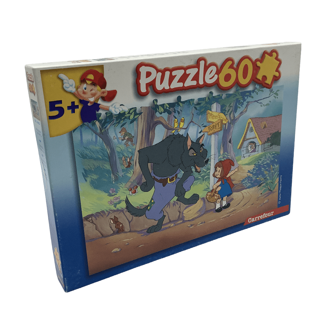 Puzzle 60 pièces Le petit chaperon rouge et le loup - KIDIBAM