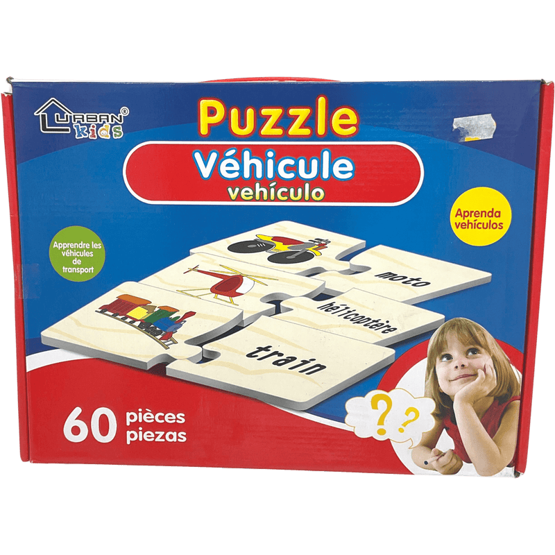 Puzzle 60 pièces Véhicules - KIDIBAM