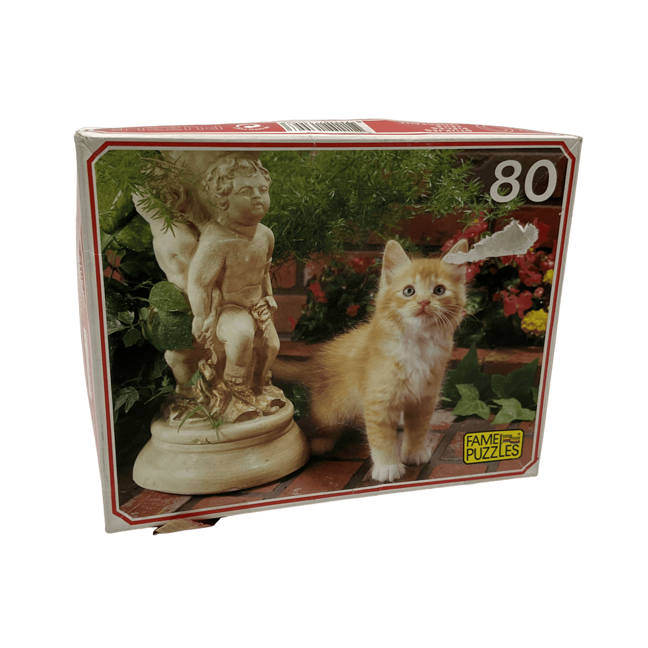 Puzzle 80 pièces Chat Vintage - KIDIBAM