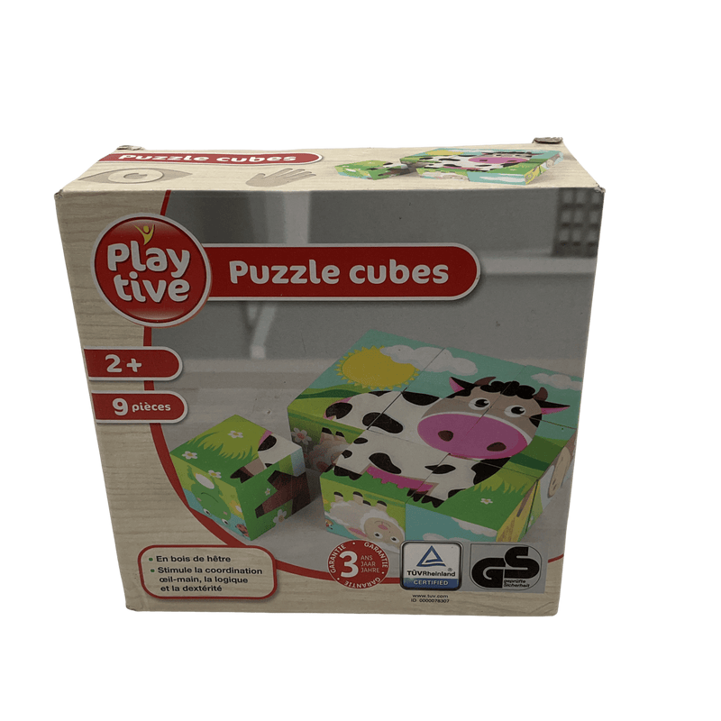 Puzzle 9 cubes en bois - KIDIBAM