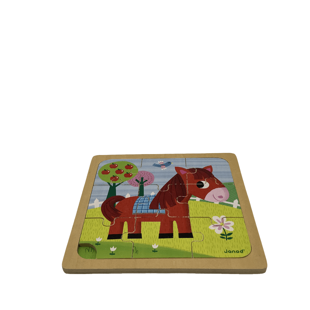 Puzzle 9 pièces Cheval Tornado - KIDIBAM