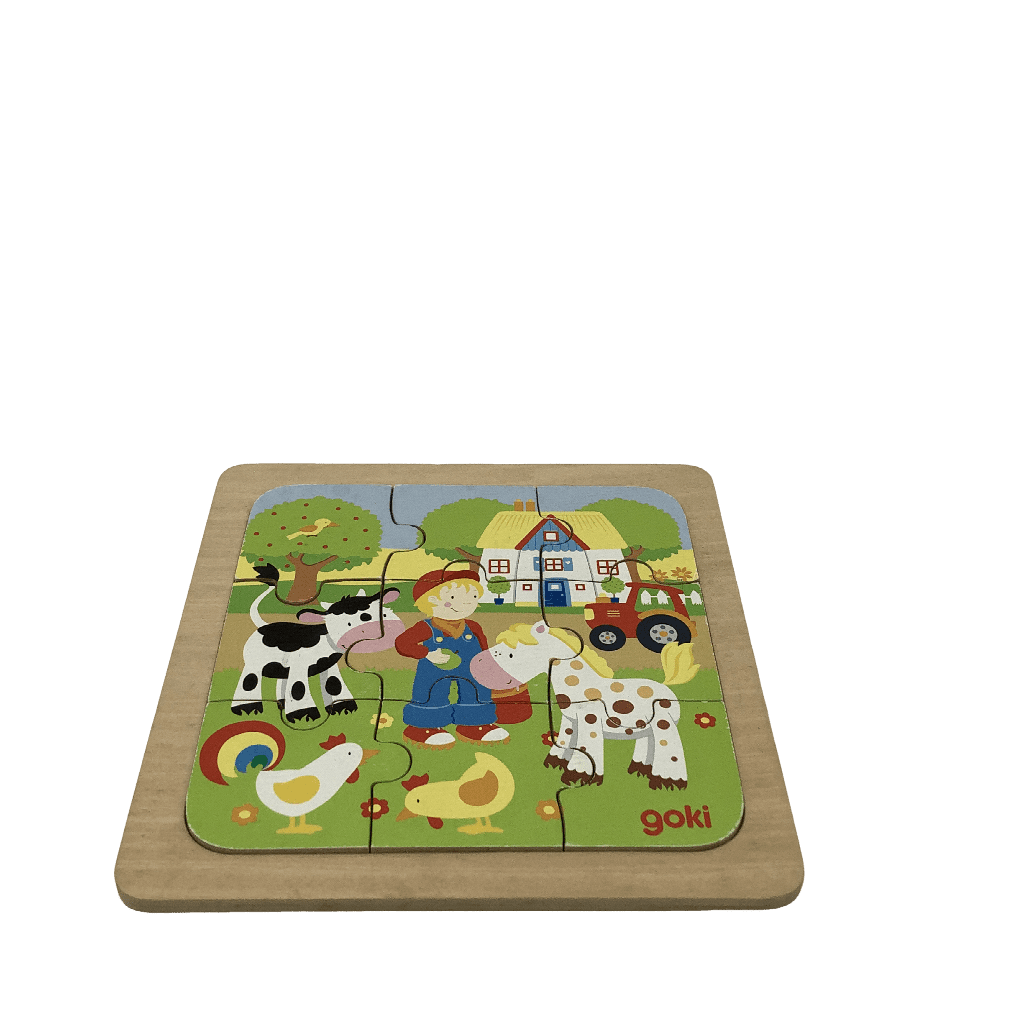 Puzzle 9 pièces - La ferme - KIDIBAM