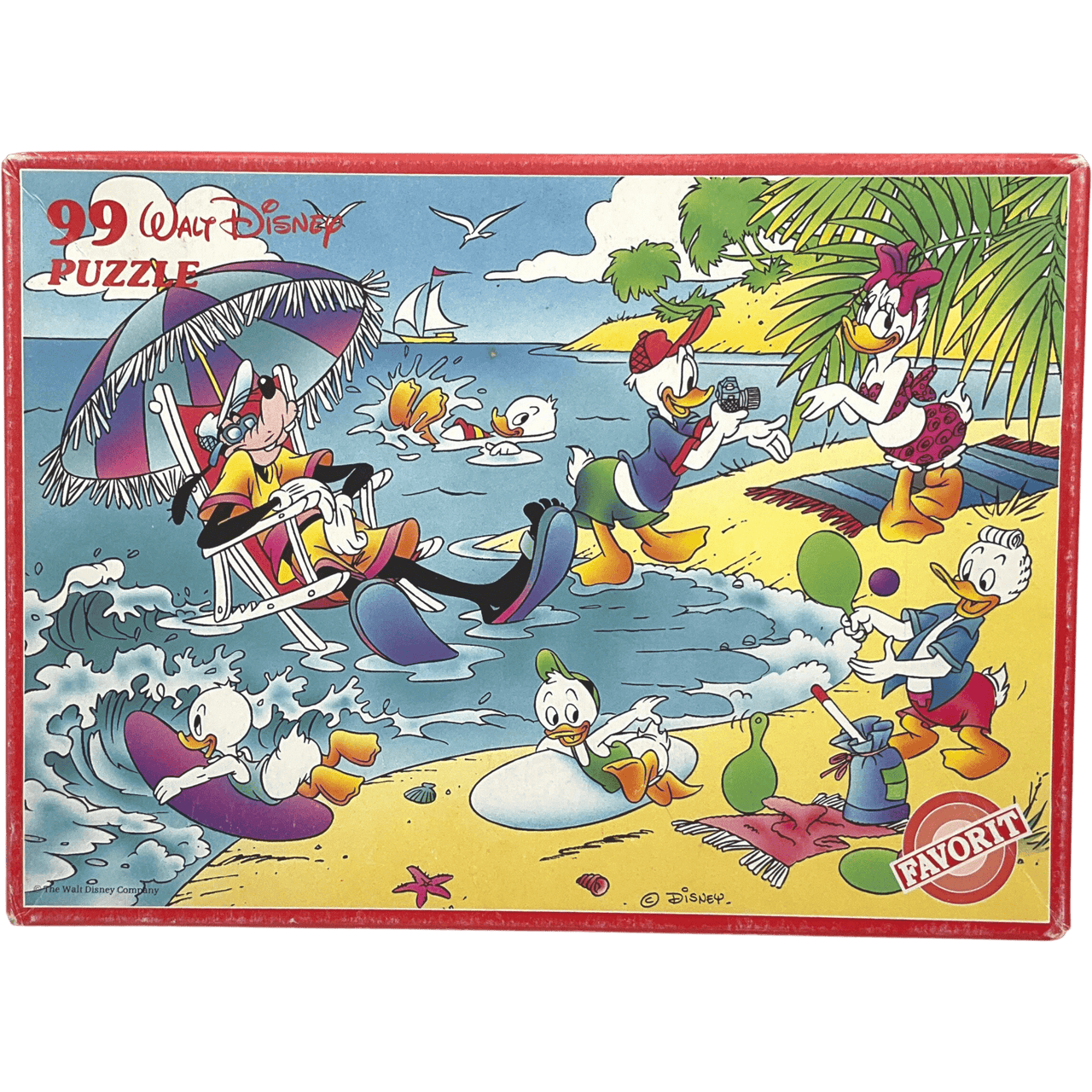 Puzzle 99 pièces Walt Disney A la plage - KIDIBAM